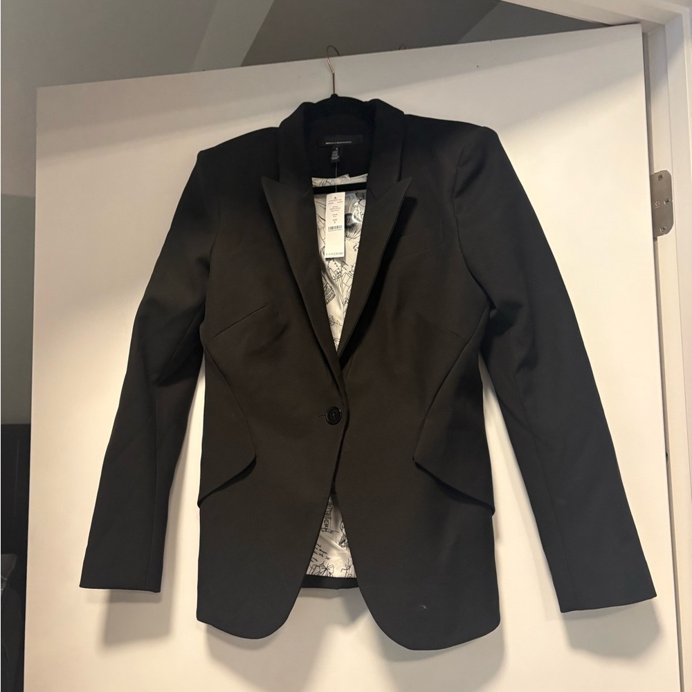White House Black Market Black Editor Blazer